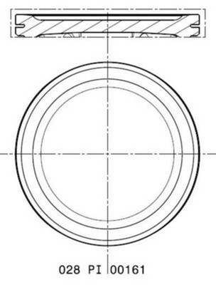 Kolben MAHLE 028 PI 00161 000 für VW GOLF 6 Variant AJ5 PLUS 5 5M1 521 POLO 6R1