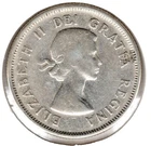 1957 - Canadian Quarter - 25 cent - 80% Silver