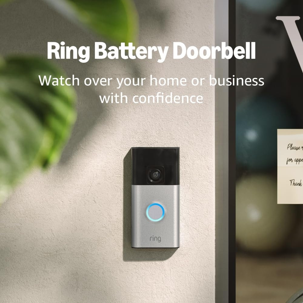 Battery Doorbell | Home or Business Security with Head-To-To