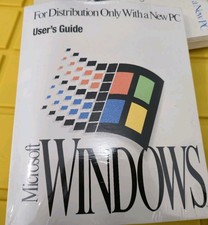 SEALED Microsoft Windows 3.1 PC Users Guide COA RARE with disks 3.5  NEW