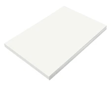 Prang Medium Weight Groundwood Construction Paper 12x18 Inches White 50 Sheets