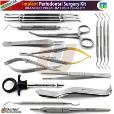 Kit de Cirugía Oral Implantología Periodontal Instrumental Microcirugía Dental
