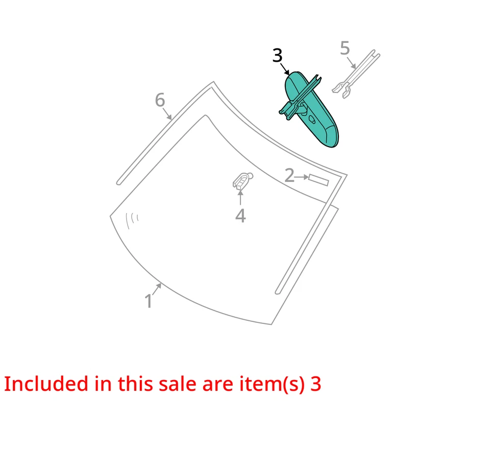 Espejo retrovisor interior delantero central usado se adapta a: Nissan Frontier 2012 con automático Foto 3 de 4