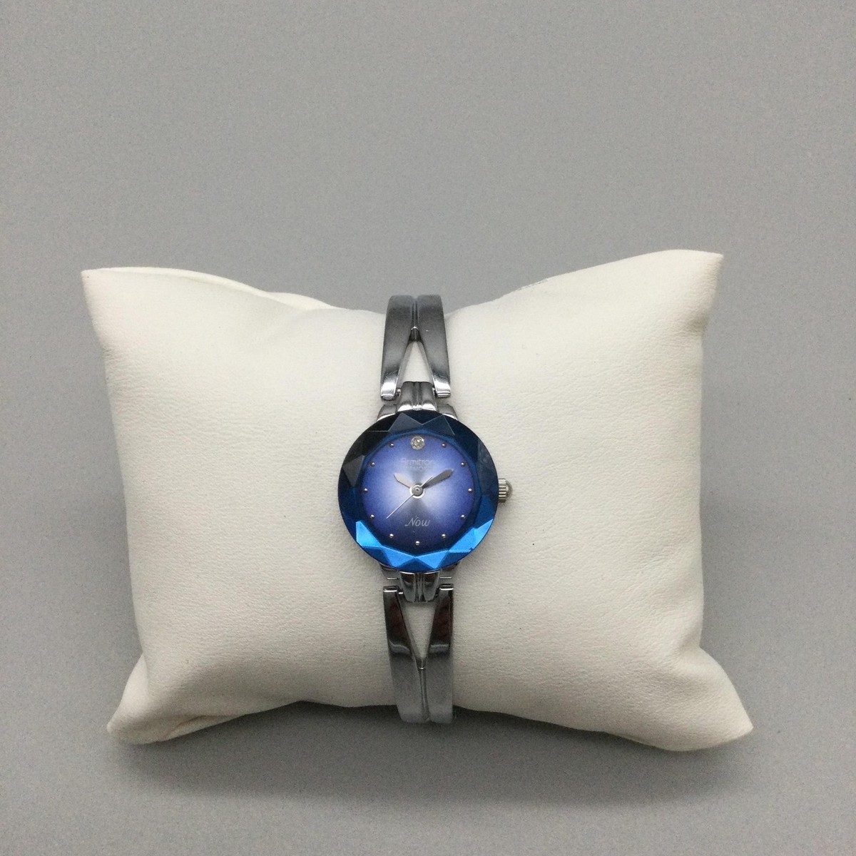 Armitron Diamond Now Women\'s Silver Tone‎ Square Blue Face Watch IMG_8317_1200x1200.jpg?v=  main image 3