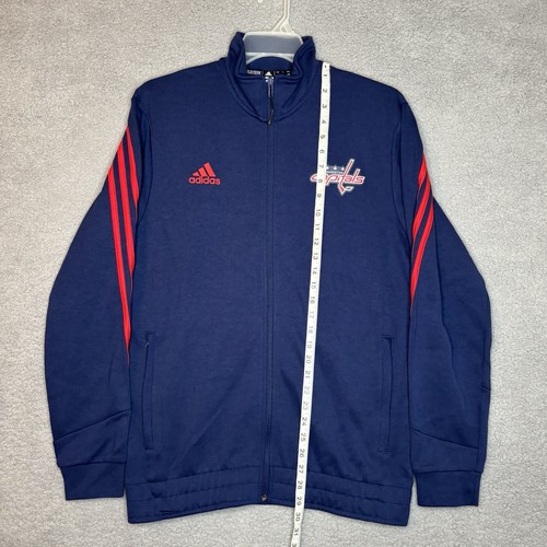 Washington Capitals Adidas NHL Hockey Full Zip Jacket Men's Adult Large Blue Red - Picture 7 of 12
