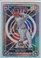MIKE TROUT Los Angeles Angels 2022 DONRUSS OPTIC MYTHICAL SILVER PRIZM VARIATION