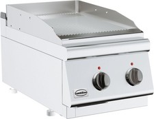Combisteel Elektro Grillplatte Chrom - gerillt &ndash; Base 700 &ndash; 3,6kW &ndash; 400V &ndash; Tisch