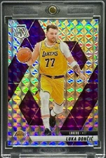 Luka Doncic RARE SILVER MOSAIC REFRACTOR INVESTMENT CARD SSP LAKERS MINT