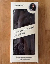 Seritant Heatless Curls Overnight Flexi Curlers Rollers Soft Rod Brown OPEN BOX