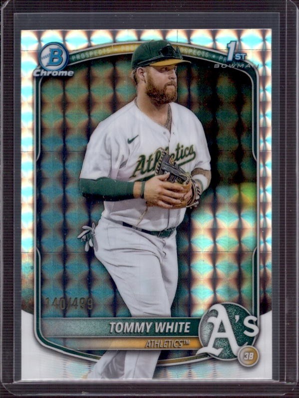 TOMMY WHITE 2025 Bowman Chrome 1st #BCP-251 Geometric Refractor RC #140/499