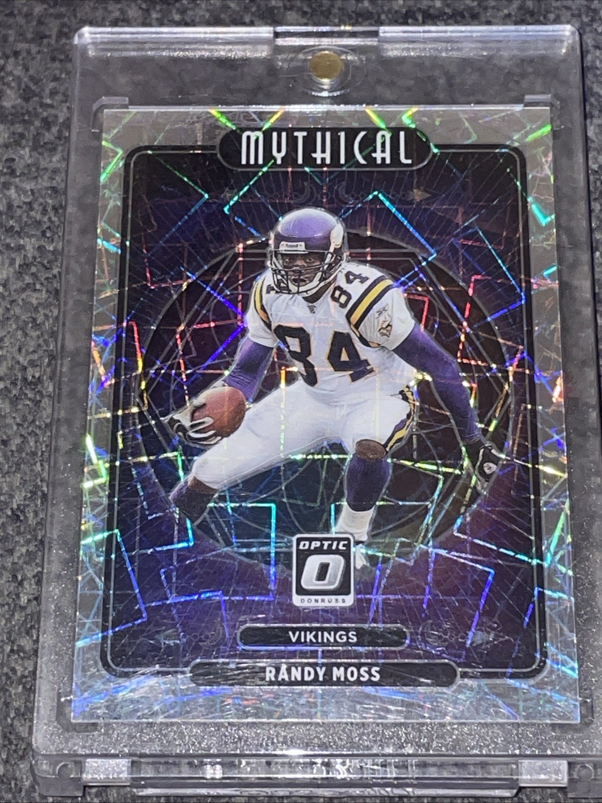 2021 Donruss Optic RANDY MOSS Mythical RARE LASER PRIZM Parallel VIKINGS SSP HOF