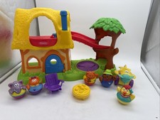 Vtg Well Loved Playskool Weebles 2005 Adventure Cabin House Playset See Pics 
