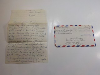 Korean War Letter 1953 Mine Field Legs Blow Off 25th Medical Battalion Army VTG