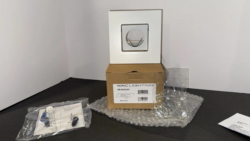 W.A.C. Iluminación HR-D416-WT 4" Bajo Voltaje Luz Empotrada Ajuste Ajustable WHT NUEVO Foto 4 de 4