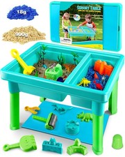 Sandbox Kit Sand Table : Sand Playset Bin with Lid Toys Toddler Dinosaur/Ocea...