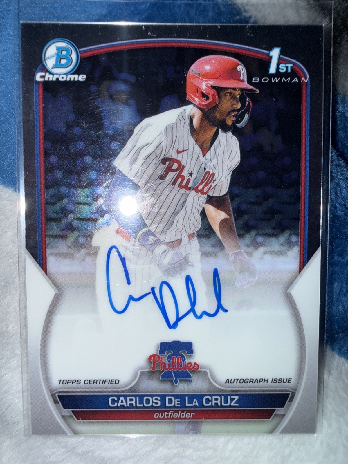 2023 Bowman Chrome - Prospect Autographs Carlos De La Cruz #CPA-CDC (AU, RC)