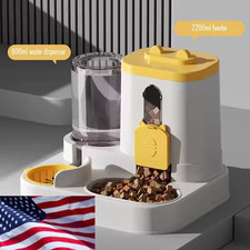 Automatic Pet Feeder  Water Dispenser   2-in-1 Gravity Bowl for Cats  Dogs