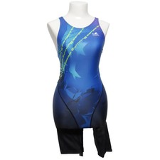 Yingfa, Badeanzug, Größe: XL, Blau/Schwarz, Elasthan/Polyester, Print #MfX