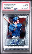 2013 Panini Prizm Anthony Rizzo Auto Chicago Cubs PSA 10 GEM MINT POP 9 💎⚾️💎
