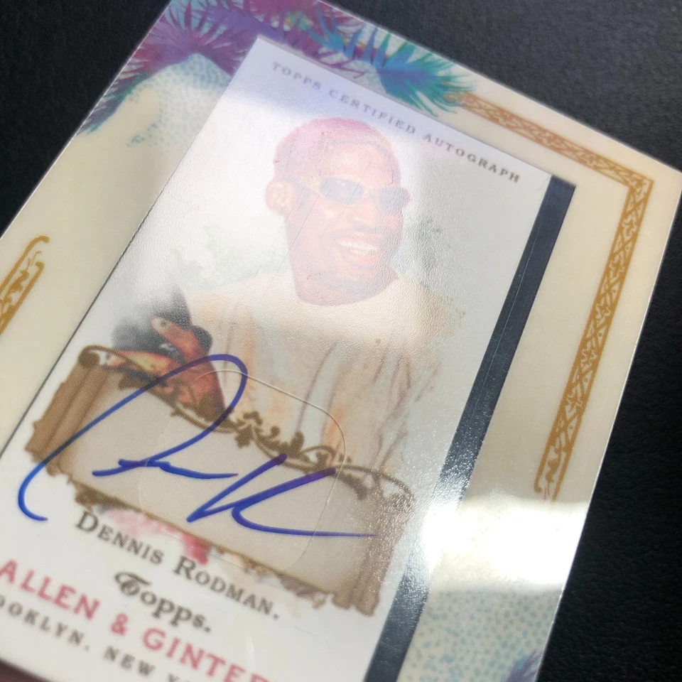 2007 Topps Allen & Ginter Basketball Auto Dennis Rodman - Image 3 of 4