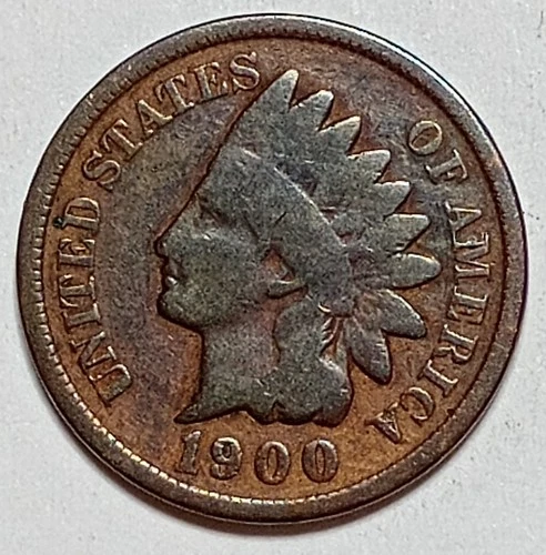 Indian Head Penny Lot of "1" VERY NICE 1900 GOOD OR BETTER°$ FREE SHIPPING $#490