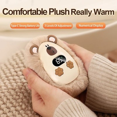 Plush Cute Animal Rechargeable Hand Warmer  Pocket Heater 3-Speed 4'' / 10cm