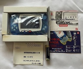 New unopened WonderSwan Color Crystal Blue .from Japan