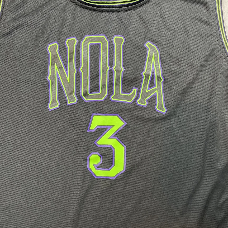 CJ McCollum New Orleans Pelicans Jersey Mens Extra Large Black Nola City Edition - Image 3 of 4