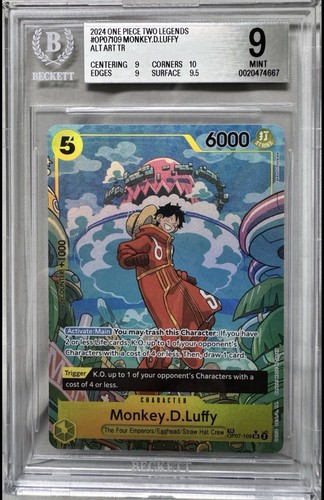 Monkey.D.Luffy (Treasure Rare) graded BGS 9 for sale on eBay