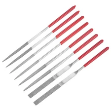 8pcs Mini Diamond Needle File Set 120 Grits Small Metal Files for Glass Wood