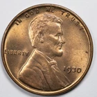 1930-P Lincoln Wheat Penny Brilliant Uncirculated (BU) RD