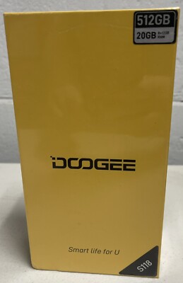 Doogee S118 Rugged Phone 512GB 20GB 8+12GB ROM Smart Phone, (Fluorite Red)