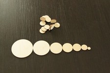 Wooden Circle shapes Plywood Round Embellishments