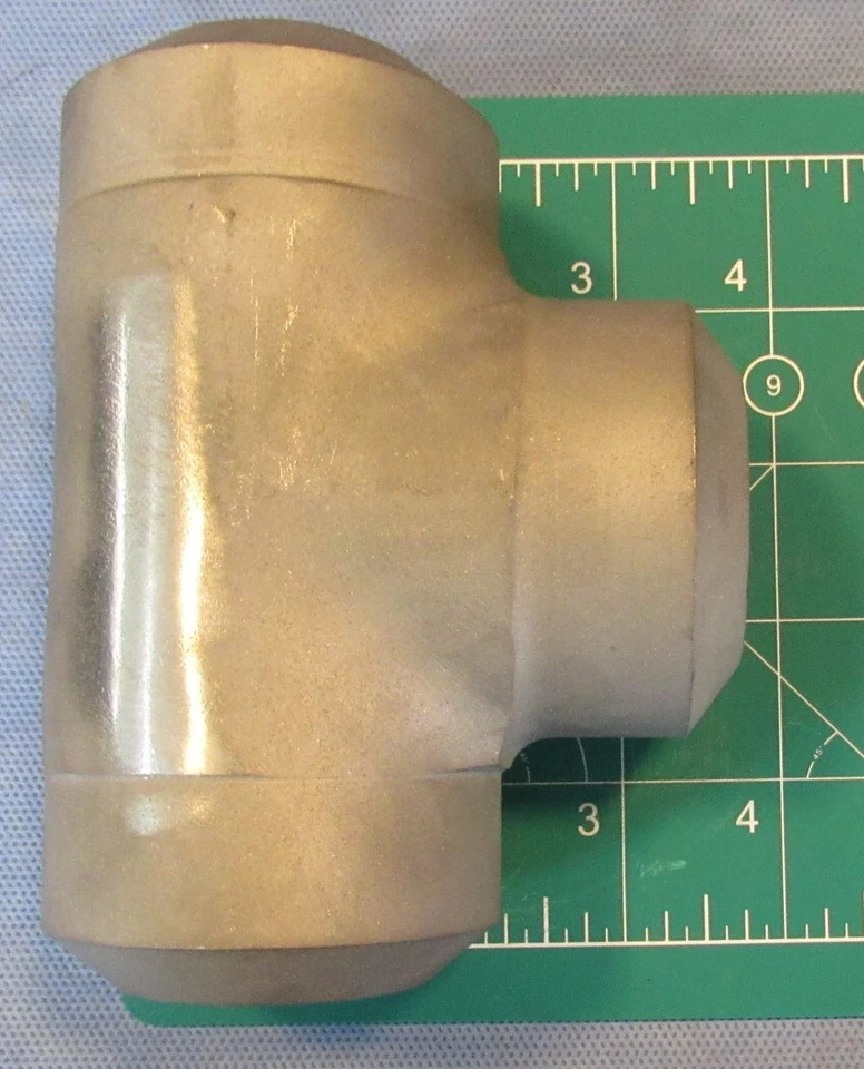 New 2" Butt Weld BW Tee Stainless Steel SS A403-WP316/316L XXS Seamless X-Strong - Image 3 of 4