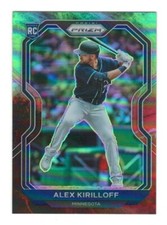 Alex Kirilloff Rookie 2021 Panini Prizm Prizms Cosmic Haze #194 Baseball Card
