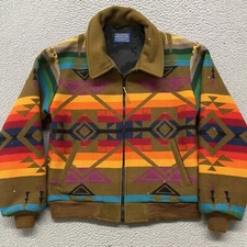 Vtg Pendleton High Grade Western Wear Jacket Mens M Wool Aztec Southwestern