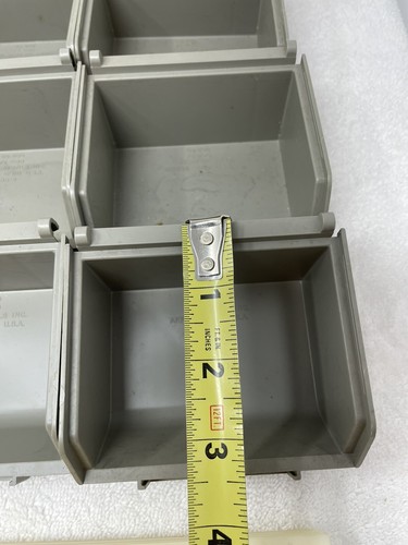 Vintage Akro-Mills no.71295 Nail Kit 20 Small Part Bins W/rails NOS Taiwan ๐น๐ผ - Picture 4 of 12