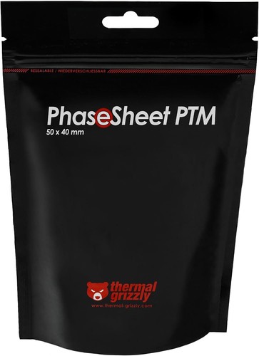 Thermal Grizzly PhaseSheet PTM 50x40mm High Performance Thermal Pad TG-PS-50-40 - Afbeelding 6 van 8