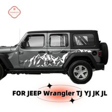 2 Pcs Graphics Mountain Decal Car Side Stickers For Jeep Wrangler Jk Jl Tj Yj 2 Pcs Graphics Mountain Decal Car Side Stickers For Jeep Wrangler Jk Jl Tj Yj