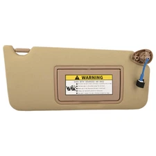 Front Passenger Side Beige Sun Visor w/Mirror For Honda Accord 2008-2016