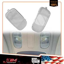 2PCS Clear Overhead Dome Light Cover Lens For 2002-2008 Dodge RAM 1500 2500 3500