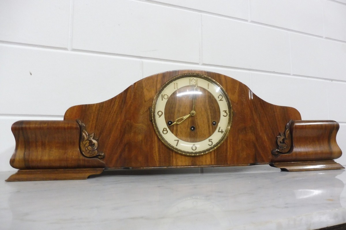 【廃盤品】ACME Furniture GLENN TABLE CLOCK Antique German Mantel Clock Desk Clock Restored Vintage 1920s