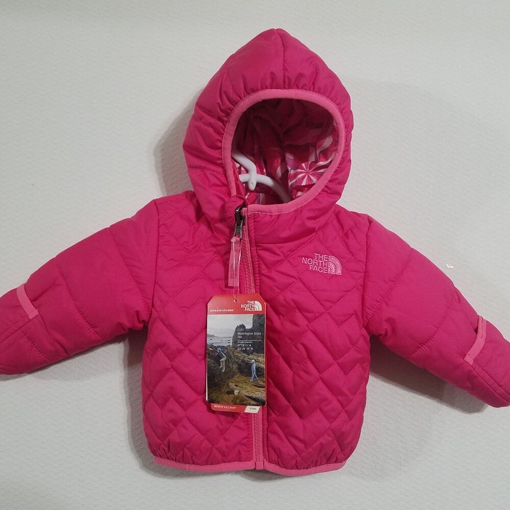 NEW North Face Infant 3-6M Girls Winter Jacket Coat 3M 6M Pink