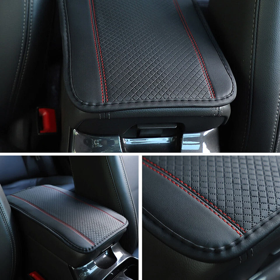 Car Armrest Cushion Cover Center Console Box Pad Protector Pad Mat Accessories - Image 3 of 4
