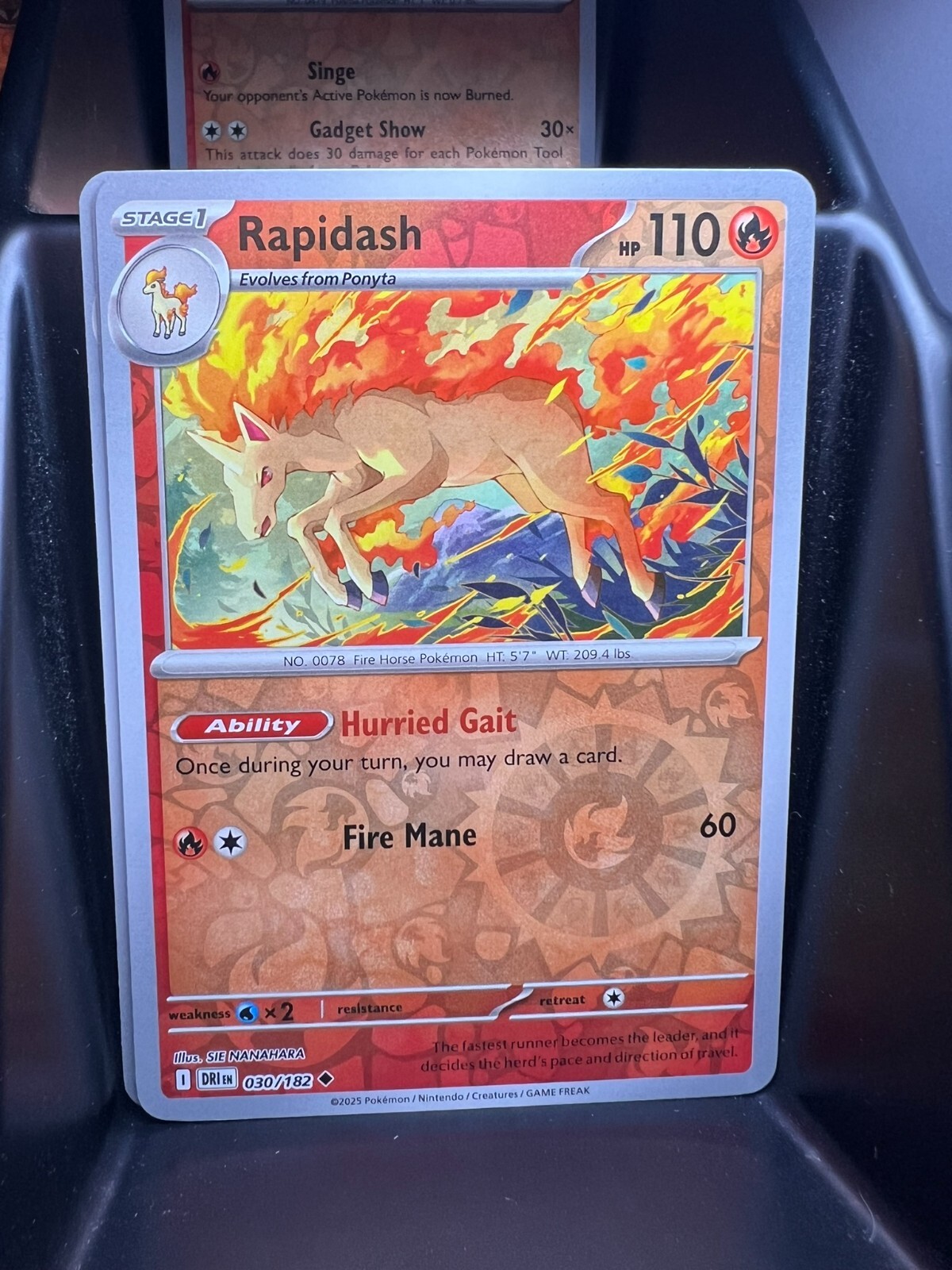 Rapidash (Reverse Holo) - 030/182 - Destined Rivals