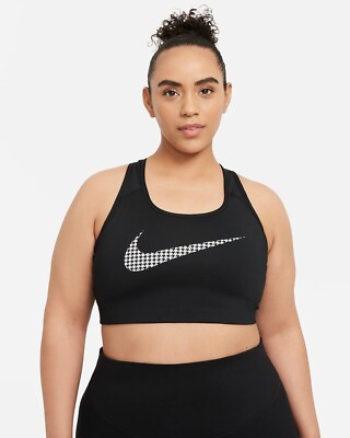 Nike DD1167-10 Women's Plus 1X 2x or 3x Black Dri-FIT Medium