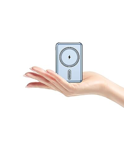 Wireless Protable Charger for iPhone, 5000 mAh 15W Magnetic 5000mAh Blue5000mAh