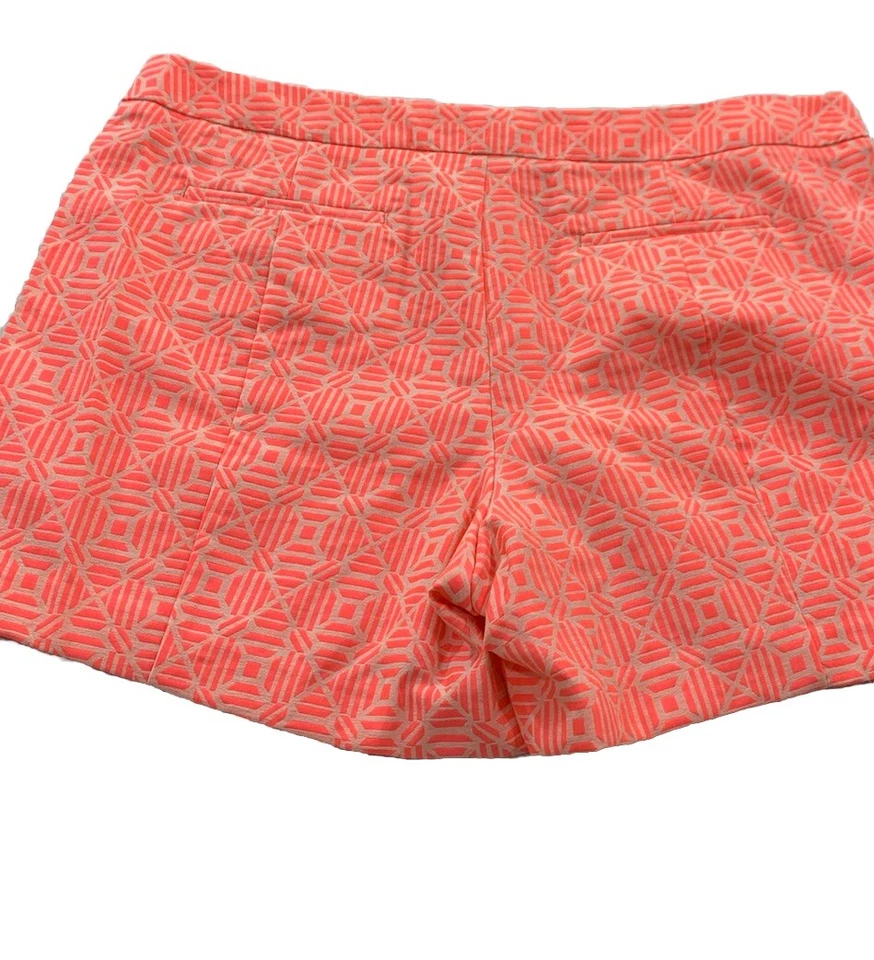 Pantalones Cortos Mujer GAP Clean Front Rosa/Blanco Diseño Geométrico - Talla 16 Alto Foto 4 de 4