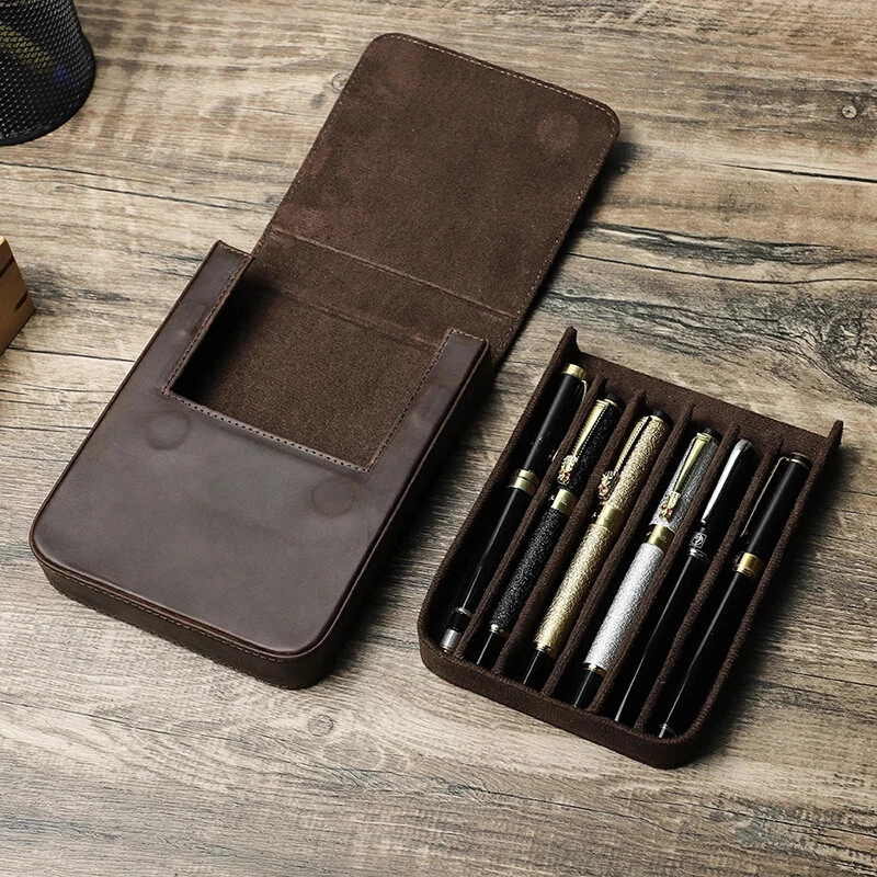 Leather Pencil Case Leather Pencil Pouch Pen Leather Case Tool