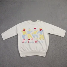 Vintage 80s High Energy Workout Sweatshirt Sweat 40" Chest Fleece Retro